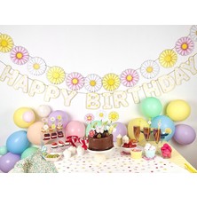 Fluparty Papatya Temalı Doğum Günü Parti Seti - Daisy Konsept Parti Süsleri