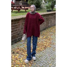 Lamelif Buklet Kazak Bordo