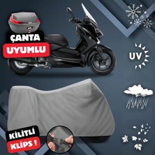 ULTRASHOP Yamaha X-Max 250 Iron Max Abs Motosiklet Brandası Arka Çanta Uyumlu Su Geçirmez Motosiklet Branda