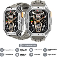 Harvox Watch X1 Pro Akıllı Saat – iPhone & Android Uyumlu, Sağlık & Spor Takip, Bluetooth Çağrı Gümüş