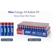 Max Energy Aa Kalem Pil 1.5V R6 Heavy Duty Ultra Power