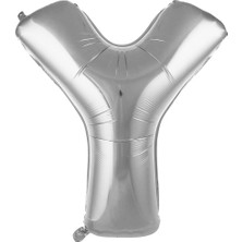 İKM Harf Folyo Balon 40 Inç Gümüş -Y-