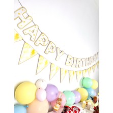 Fluparty Daisy - Papatya Temalı Üçgen Flama Banner