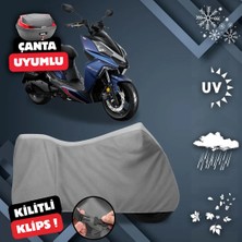 ULTRASHOP Sym Drg 160 Motosiklet Brandası Arka Çanta Uyumlu Su Geçirmez Motosiklet Branda