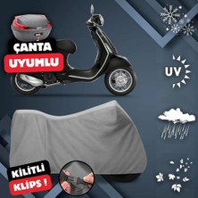 ULTRASHOP Vespa Primavera 50 Motosiklet Brandası Arka Çanta Uyumlu Su Geçirmez Motosiklet Branda