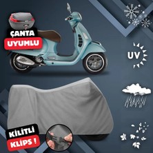 ULTRASHOP Vespa Gts 125 Abs Motosiklet Brandası Arka Çanta Uyumlu Su Geçirmez Motosiklet Branda