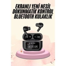 K-Yonlineticaret Kulak Içi Bluetooth Kulaklık Ekranlı Müzik Dinleme Çağrı Cevaplama Siyah
