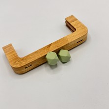 Aynalı Ahşap Burs Mint Yeşil