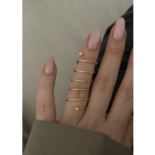 KİLİGİSTANBUL Dorikalı Spiral Tel Yüzük (Bedeni Esnetilebilir)