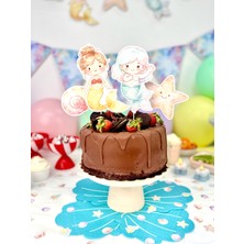 Fluparty Minik Deniz Kızı Pasta Süsü - Little Mermaid Cake Topper