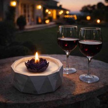 Minaşk Candle Night Soya Mum Kalp Çiçek