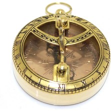 Pirinç Güneş Saati ve Pusula Modeli