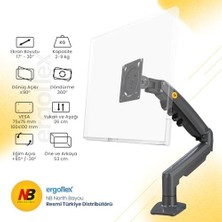 Uslucan Alışveriş Nb F80 Amortisörlü 2-9 kg Monitör Standı 2026 Versiyon