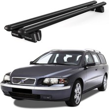 Today Auto Pençe Volvo V70 Ara Atkı (1997-2007)UYUMLU Siyah Ara Atkı Port Bagaj Tavan Barı