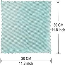 Uslucan Alışveriş Temizleme Bezi, 10 Adet Mikrofiber Balık Pulu Desenli Temizlik Bezi, Yeniden Kullanılabilir Dalga Desenli Bez Seti, Ayna, Cam ve Ekran Temizliği Için (30X30CM, Rastgele Renk)