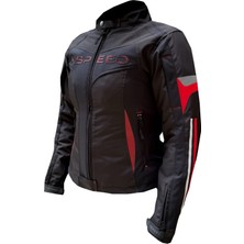Xspeed Hera 4 Mevsimlik Korumalı Kadın Motosiklet Montu Yeni Sezon Kırmızı