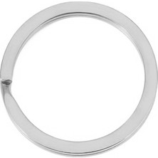Hapshoe 30 Adet Gümüş Renk 3 cm Metal Anahtarlık Halkası