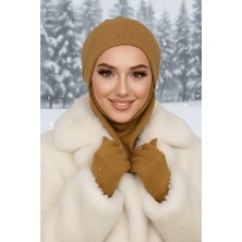 Aişe Tesettür Hardal Karyağdı Maskeli Bere