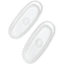 Uslucan Alışveriş Mta -Tech 2’li Cam Çerezlik Seti – Oval Şık Tasarım, Baloncuk Kenarlı – Meyve, Tatlı, Kahvaltı ve Meze Servisi Için Zarif Sofra & Dekoratif Tabak Seti