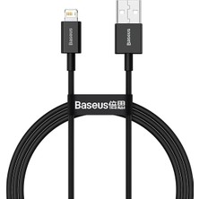 Uslucan Alışveriş 2.4A 100 cm Lightning Şarj Kablosu Siyah