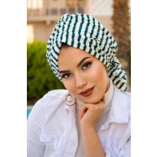 Aişe Tesettür Zümrüt Penye Tokalı Bone