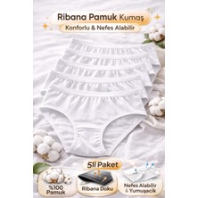 Süsen Lingerie Kadın Ribana Bato Külot, Kadın Yüzde Yüz Pamuk Külot, Kadın Pamuklu Iç Çamaşırı