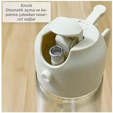 Uslucan Alışveriş 1 Adet 450 ml 2'si 1 Arada Y21 Sprey Tasarım Yağ Dispenseri Yağlık Yağ Şişesi,şeffaf