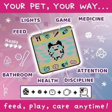 Uslucan Alışveriş Tamagotchi Orijinal Sanal Bebek - Pink Glitter