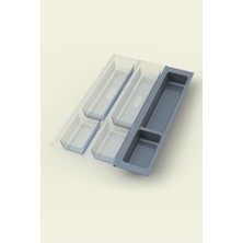 Uslucan Alışveriş Mutfak Çekmece Içi Modüler Iki Bölmeli Kaşıklık 11CMX48CM(BOYDAN 4cm Kesilebilir)