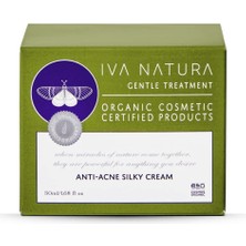 Uslucan Alışveriş Iva Natura Organik Yağlı Ciltler Için Akne Karşıtı Krem Kara Kafes Otu ve Ardıç Yaprağı Özlü 50 ml