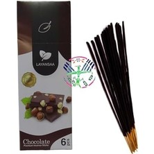 Uslucan Alışveriş Layansaa Chocolate (Çikolata) Kokusu Özel Aroma Kokusu Agarbatti Arınma 20 Adet 1 Paket Çubuk Tütsü