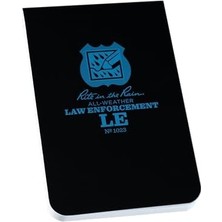 Uslucan Alışveriş In The Rain -" Yağmur Tüm Hava Emniyet Notebook Içinde, 3.25" x 5 "siyah Kapak, Hukuki Desen (1023 Sayılı)")
