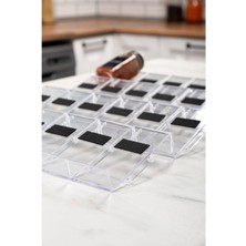 Uslucan Alışveriş 24'lü Şeffaf Kristal LEGO Stand Baharatlık Standı Çok Amaçlı Düzenleyici Organizer LEGO24