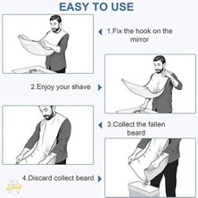 Uslucan Alışveriş Kişisel Bakım Paketi Sakal ve Saç Örtüsü, Renkli Önlük, Berber Önlüğü, Çok Amaçlı Yıkanabilir Temizlenir Tela Kumaş Unisex