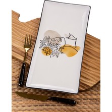 Uslucan Alışveriş Mukko Home Çiçek Kız Dekorlu Sunum Tabağı 36X16CM