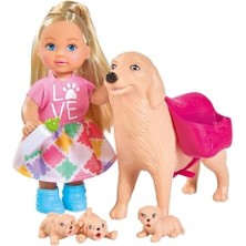 Uslucan Alışveriş 105733072, Evi ve Hamile Köpeği, 3 Sevimli Yavrusuyla Birlikte, Aksesuarlı, Köpek Pelerini ve Biberonuyla Birlikte