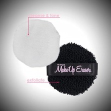 Uslucan Alışveriş Makeup Eraser Puff 5 Parça Set, Yeniden Kullanılabilir ve Makinede Yıkanabilir Yuvarlaklar, Çamaşır Torbası Dahil