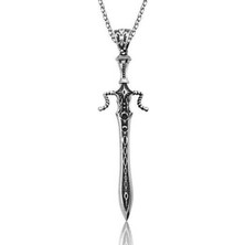 Aya Diamond Gümüş Kılıç Kolye