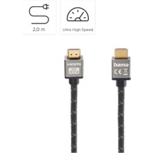 Uslucan Alışveriş Ultra Speed HDMI Kablo, Metal Altın Uç, 8k,2m