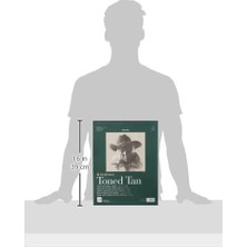 Uslucan Alışveriş P412-11-4 400 Serisi Toned Tan Pad STR-412-11 Eskiz Defteri, 24 Yaprak, 27,9 x 35,6 Cm, Kağıt, Kahverengi, 28 x 36 Cm, Parça