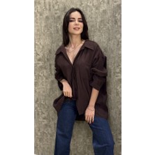 Leilaa Oversize Modal Kumaş Gömlek
