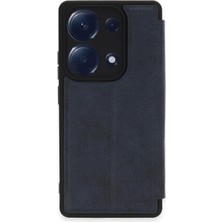 Najmaddin Newface Xiaomi Redmi Note 13 Pro 4g Kılıf Flip Cover - Lacivert