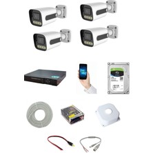 GoVision 4'lü 2 Mp Ahd Kamera Seti- 3.6mm Full Color Serisi