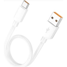 Uslucan Alışveriş USB Ios Kablo 30 cm Şarj ve Data Kablosu 18W 3.1 Amper Hızlı Şarj Kablosu Carplay Qc3.0 (Type C Android)