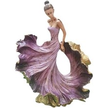 Uslucan Alışveriş Dansçı Kadın Heykelciği, Sanat ve Zarafeti Yansıtan Ev Ofis Dekorasyonu Için Hediyelik Biblo | Dekormıx