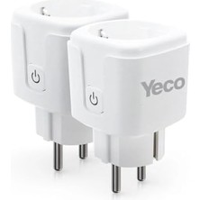 Uslucan Alışveriş Sp-16 Akıllı Priz, Wi-Fi Uyumlu, Telefonla Kontrol, 16A Akım Koruma, Enerji Izleme, 2 Adet