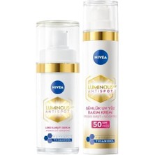 Uslucan Alışveriş LUMINOUS630 Leke Karşıtı Cilt Serumu 50ML ve Aydınlatıcı Güneş Korumalı Gündüz Yüz Kremi 40ML,SPF50