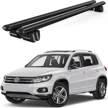 Today Auto Pençe Volkswagen Tiguan Ara Atkı (2016 ve Sonrası) Uyumlu Siyah Ara Atkı Port Bagaj Tavan Barı