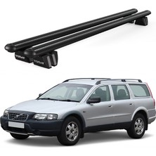 Today Auto Pençe Volvo XC70 Ara Atkı (1998-2007) Uyumlu Siyah Ara Atkı Port Bagaj Tavan Barı