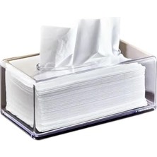 Uslucan Alışveriş Peçete Organizeri Şeffaf Peçetelik Peçete Düzenleyicimendil Peçete Kutusu Koyucu Mendil Kabı (1)